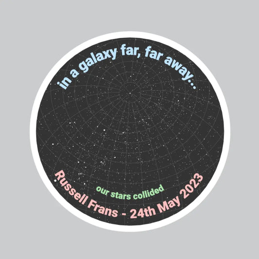 Star Map Sticker