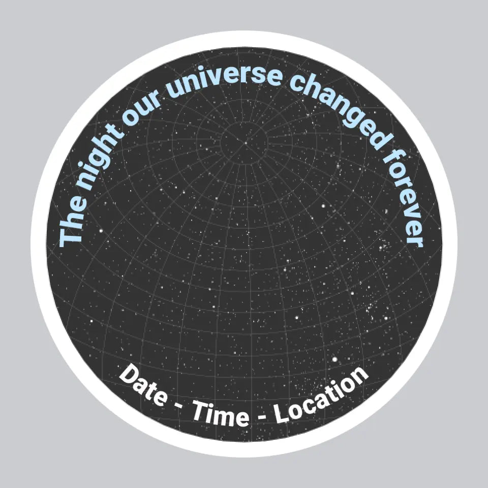 Star Map Sticker