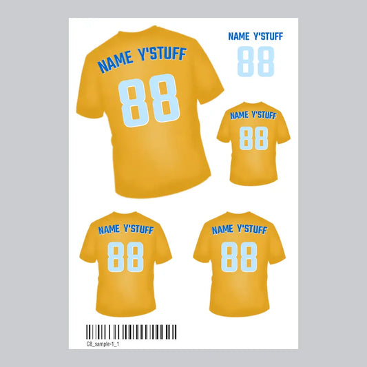 Team Shirt Sticker Sheet