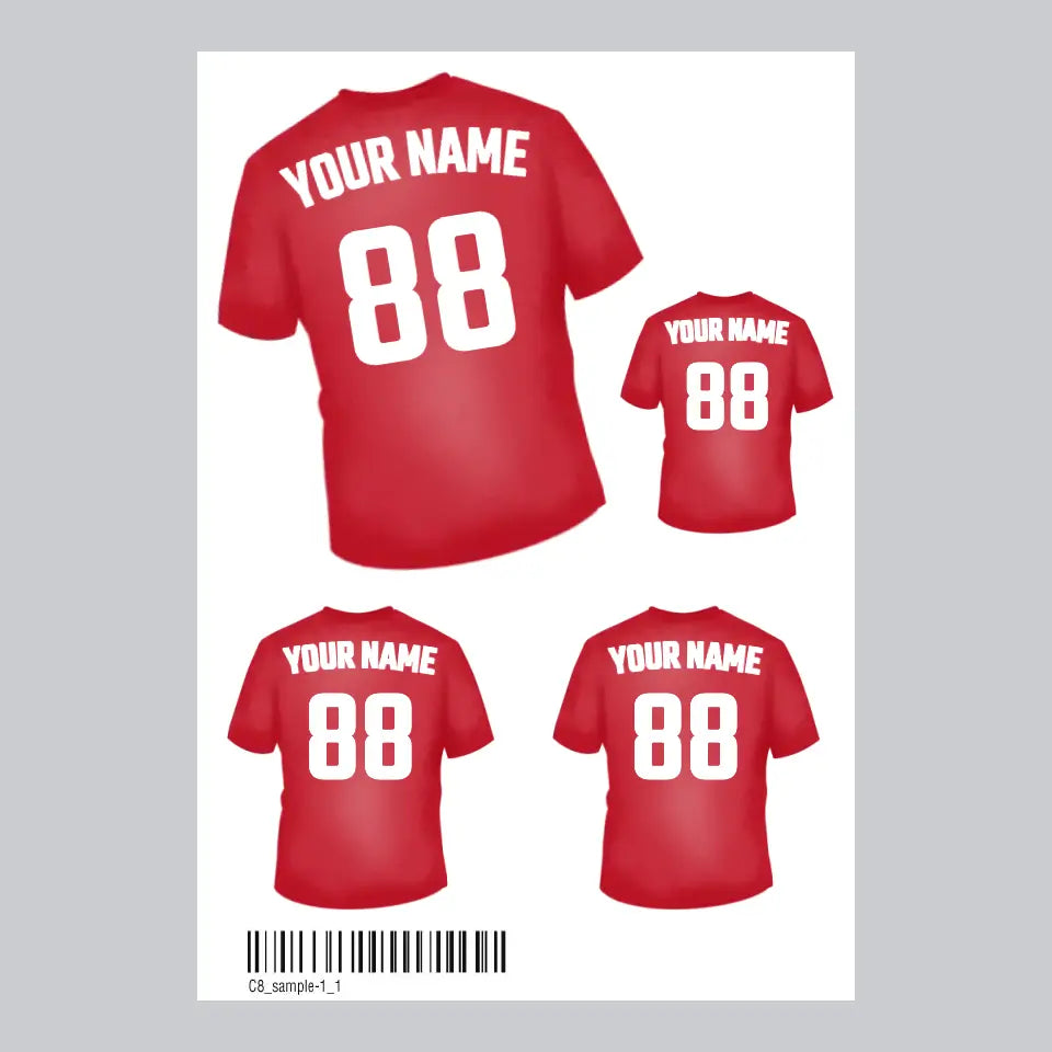 Team Shirt Sticker Sheet